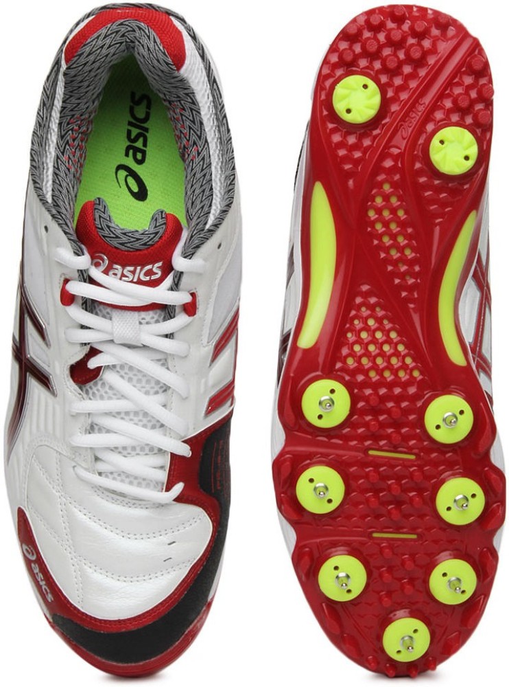 Asics Gel Advance 5 Red Men Cricket Shoes For Men Buy White Color Asics Gel Advance 5 Red Men Cricket Shoes For Men Online at Best Price Shop Online for