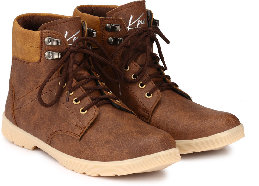 Knoos Trak Outdoor Casual Shoes Boots For Men Buy Brown Color