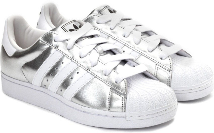 Adidas originals superstar store 2 mens silver