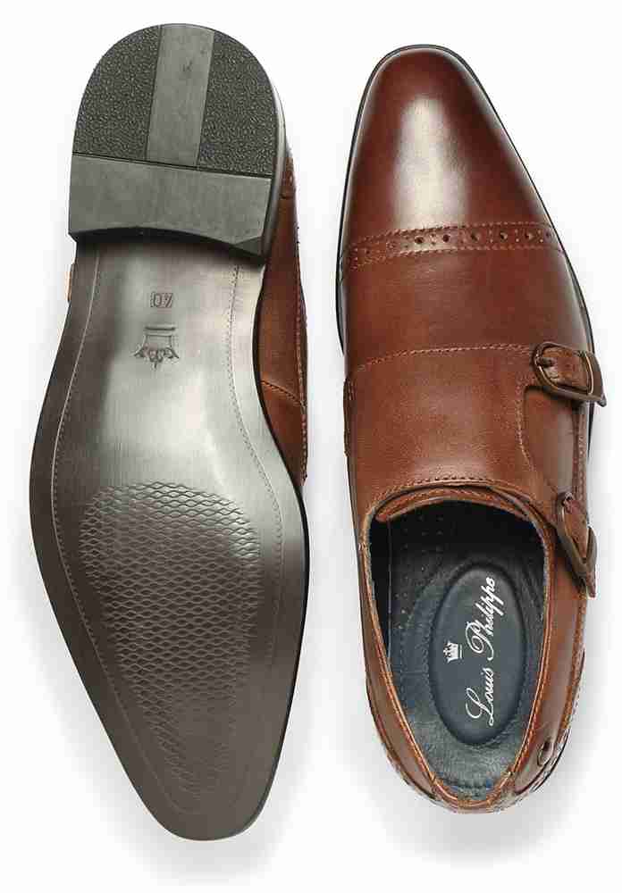 Louis philippe monk strap shoes deals