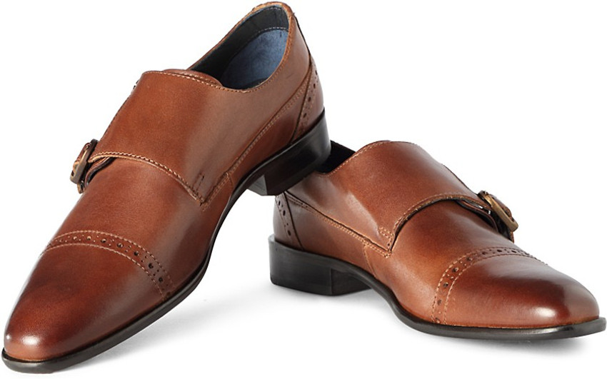 LOUIS PHILIPPE Monk Strap Shoes For Men Buy Brown Color LOUIS