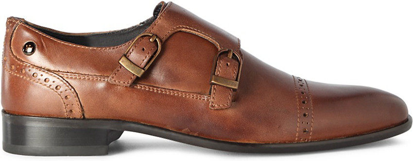 Louis philippe top monk strap shoes