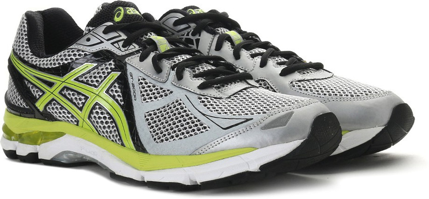 Asics GT 2000 3 2E Running Shoes For Men Buy SILVER LIME BLACK