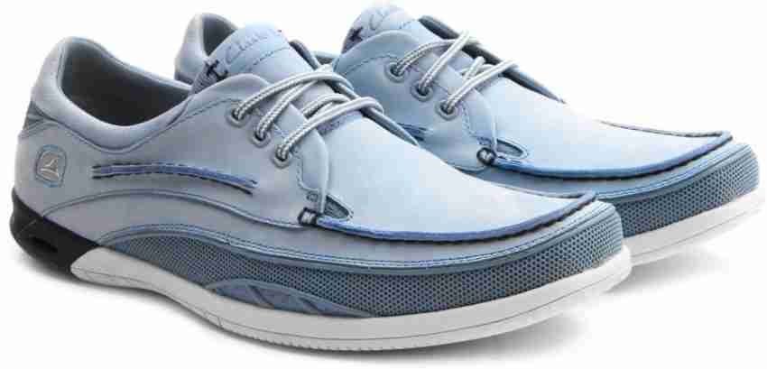 Clarks light blue outlet shoes