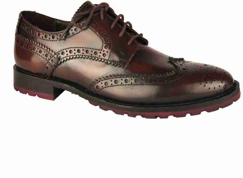 Base London Mens Formal Brogue Shoes - Harry