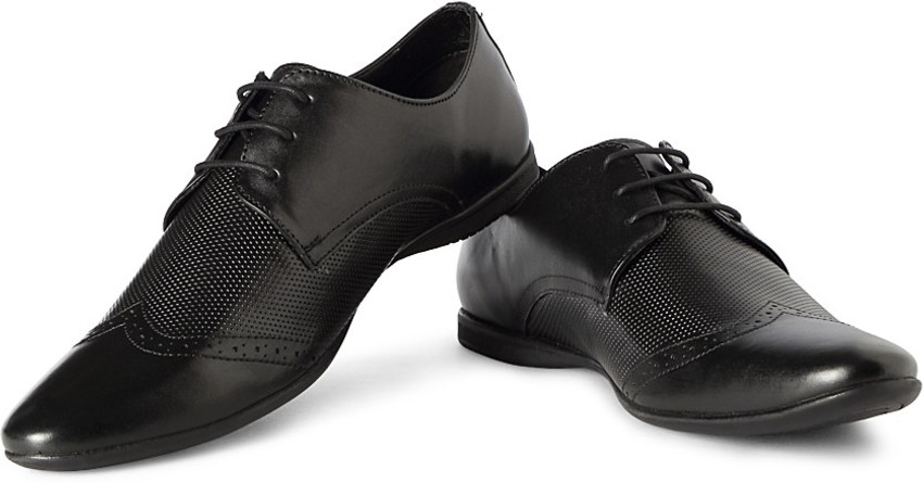 Allen solly black formal outlet shoes