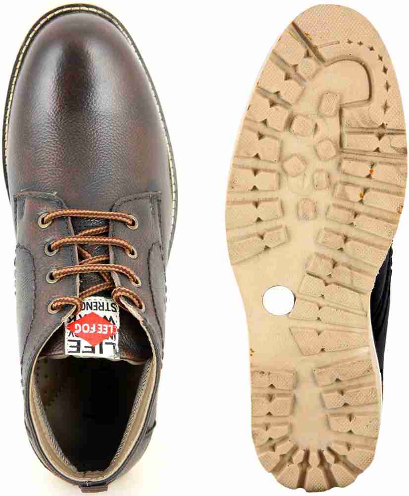 Buy Brown Color Lee Fog Boots For Men Online at Best Price