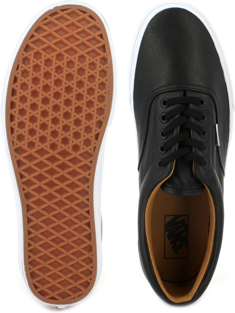 Vans era hotsell premium leather black