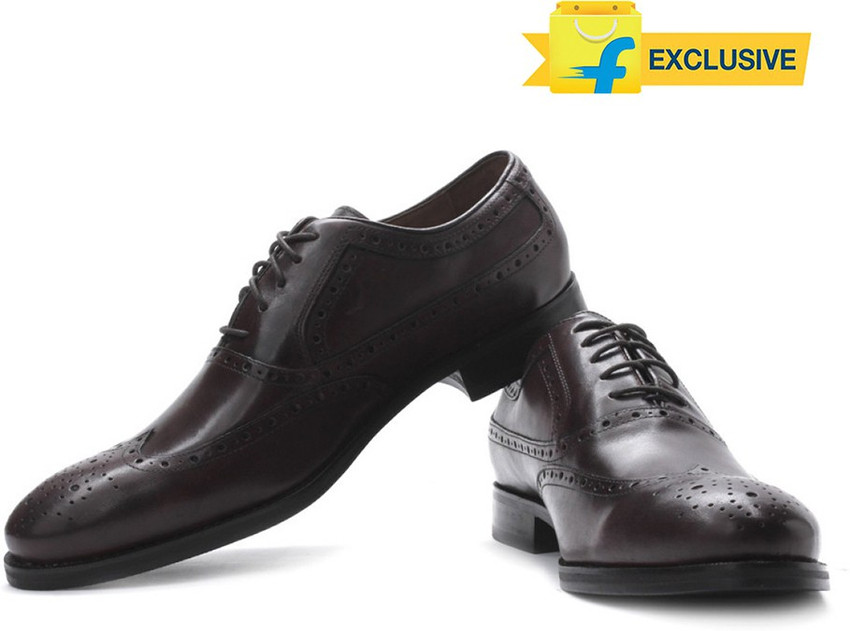 Johnston Murphy Tyndall Wing Tip Genuine Leather Lace Up Shoes