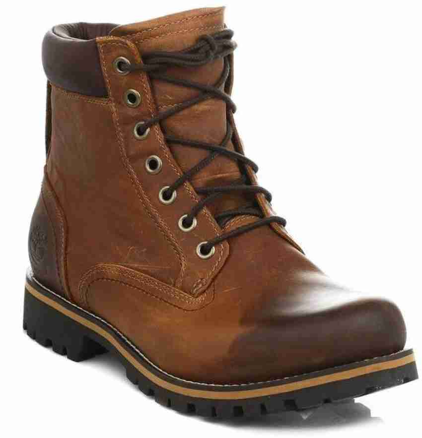 TIMBERLAND Earthkeepers 6 Inch Mens Brown Rugged Leather Ankle