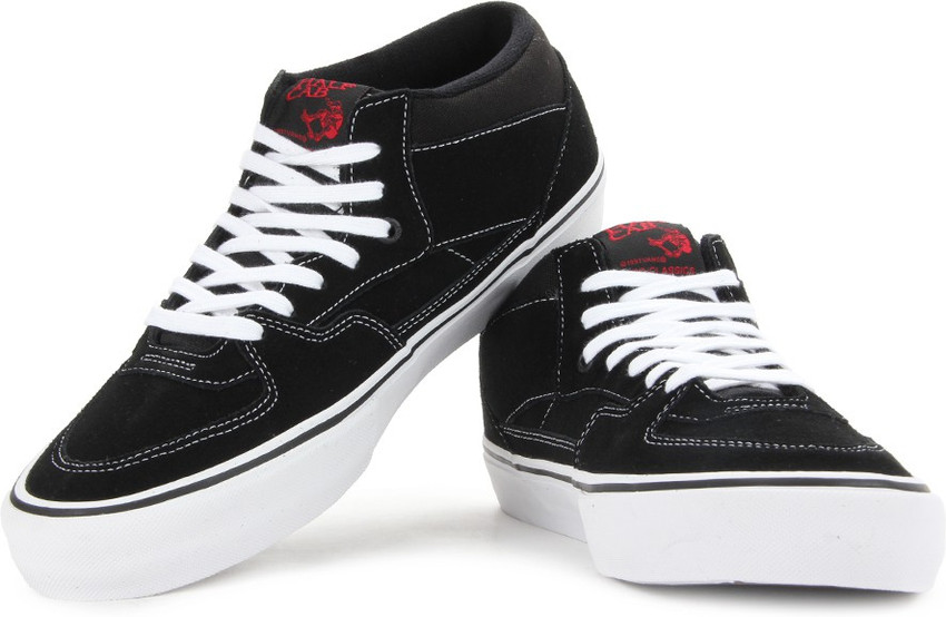 Vans black white red sales