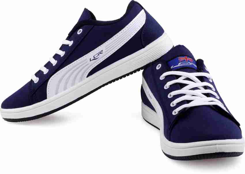 Mens blue and white on sale shoes