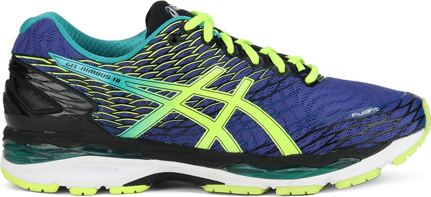 Asics GEL NIMBUS 18 Running Shoes For Men Buy ASICS BLUE FLASH