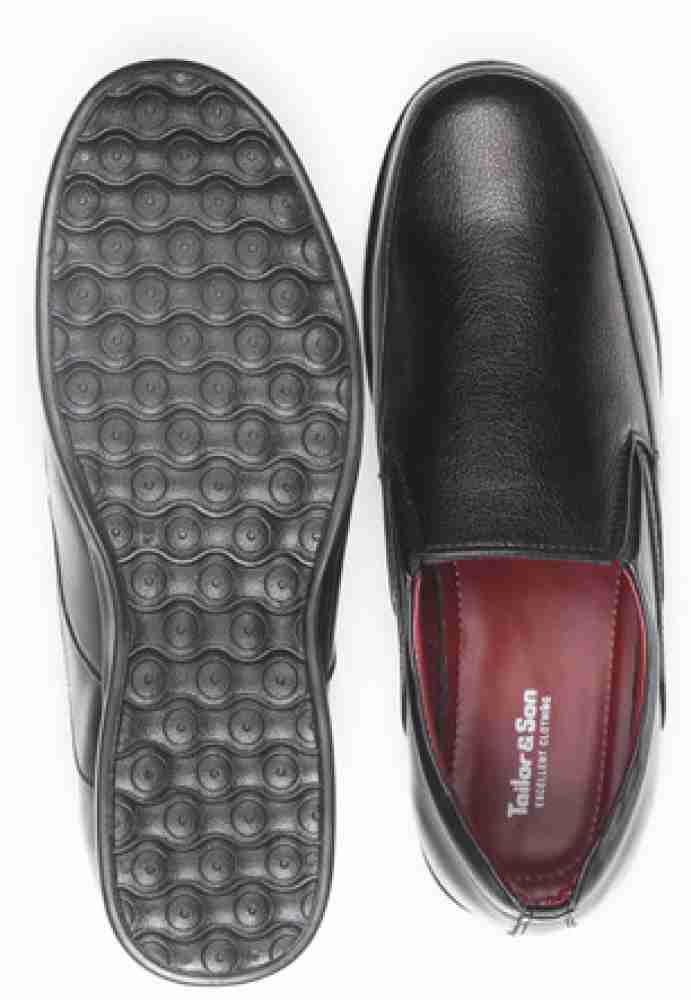 Komkommer Gepensioneerde Flikkeren Tailor & Sons FSO 7213 Black Slip On Shoes For Men - Buy Black Color Tailor  & Sons FSO 7213 Black Slip On Shoes For Men Online at Best Price - Shop