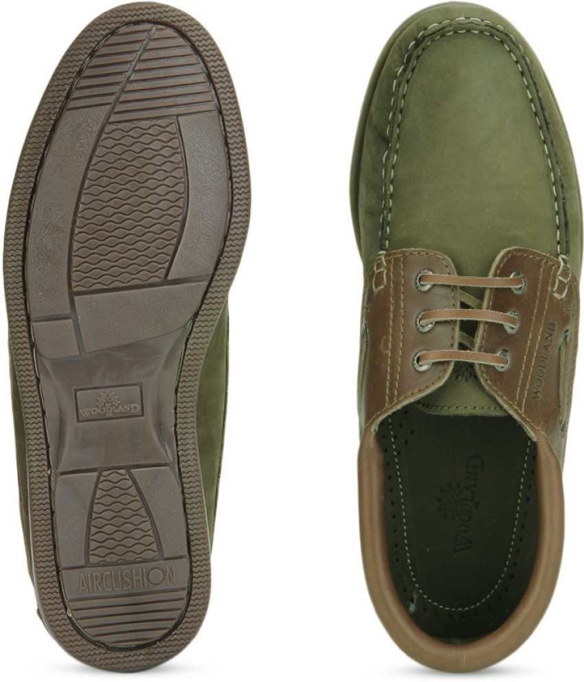 Olive green 2024 boat shoes