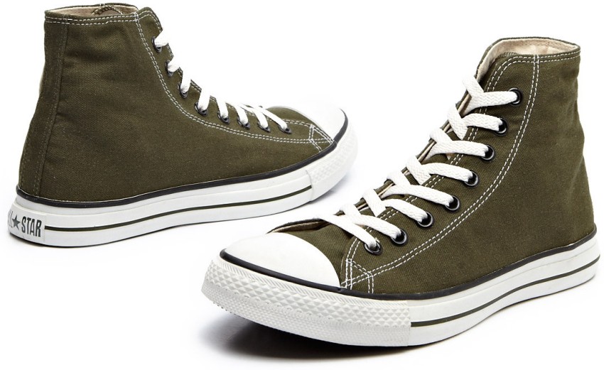 Army green converse clearance low tops