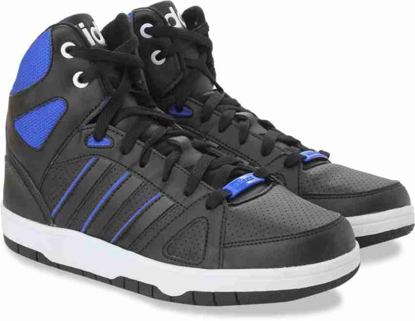 ADIDAS NEO HOOPS TEAM MID Sneakers For Men Buy CBLACK CBLACK BLUE Color ADIDAS NEO HOOPS TEAM MID Sneakers For Men Online at Best Price Shop Online for Footwears in India