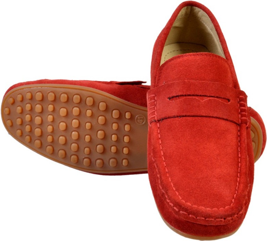 Hirel's Red For Men - Buy Red Color Hirel's Red Loafers For Men Online at Best Price - Shop Online for Footwears in India |