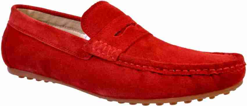 Hirel's Red For Men - Buy Red Color Hirel's Red Loafers For Men Online at Best Price - Shop Online for Footwears in India |