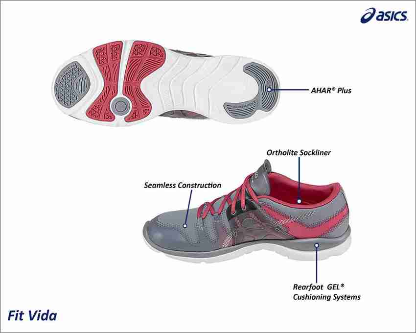 Asics GEL FIT VIDA Training Gym Shoe For Women Buy TAUPE