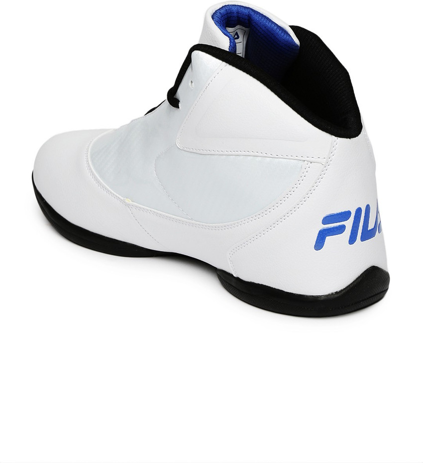 Fila white sales basketball shoes