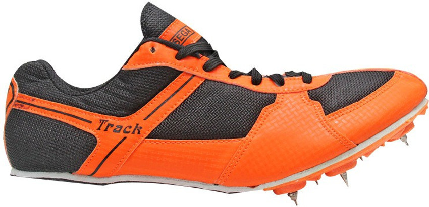 Orange outlet track spikes