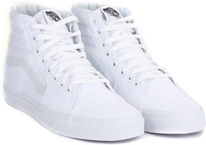 High top 2024 white vans mens