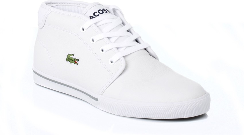 Lacoste ampthill white leather online