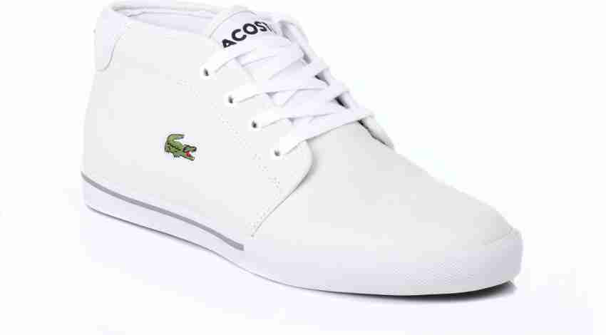 LACOSTE Mens White Ampthill Leather Trainers Casual Shoes For Men - Buy White Color Mens White Ampthill Leather Trainers Casual Shoes For Men Online at Best Price - Shop Online for