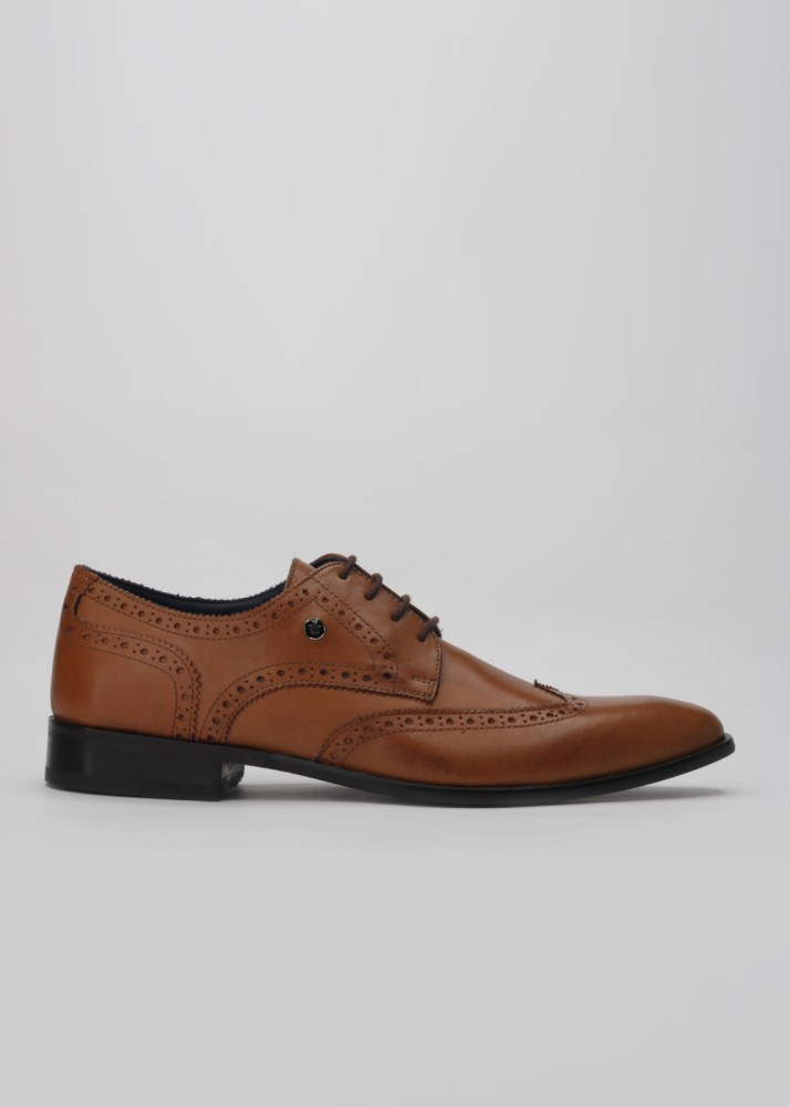 Louis philippe hot sale tan shoes