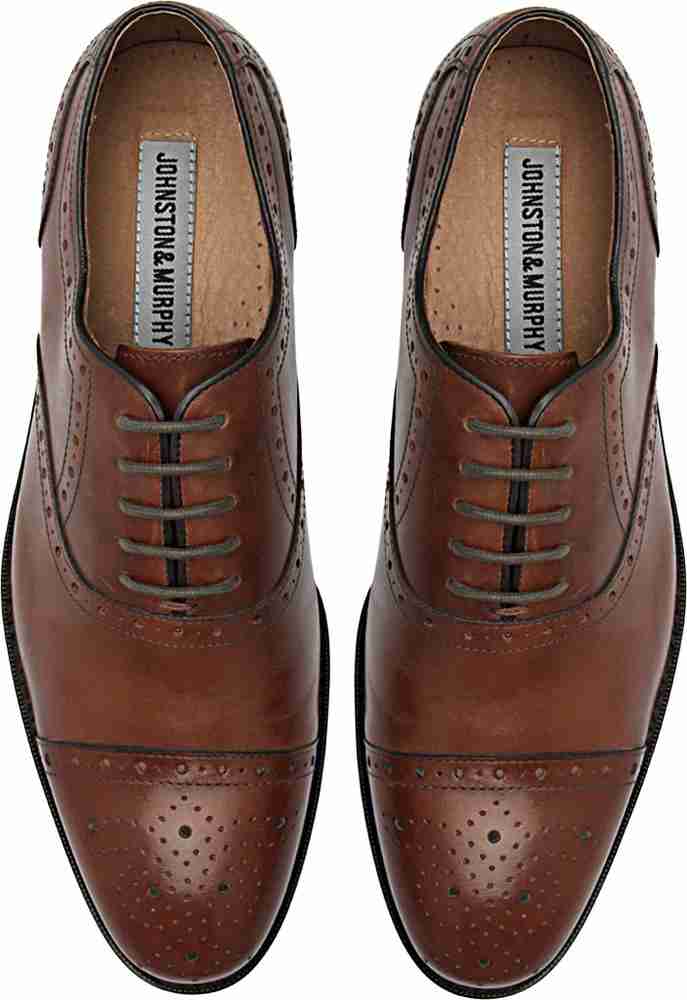 Johnston Murphy Tyndall Cap Toe Lace Up Shoes For Men Buy Mahogany Color Johnston Murphy Tyndall Cap Toe Lace Up Shoes For Men Online at Best Price Shop