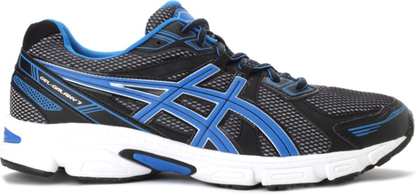 Asics Gel Galaxy 7 Men Running Shoes For Men Buy Black Silver Blue Color Asics Gel Galaxy 7 Men Running Shoes For Men Online at Best Price Shop Online for