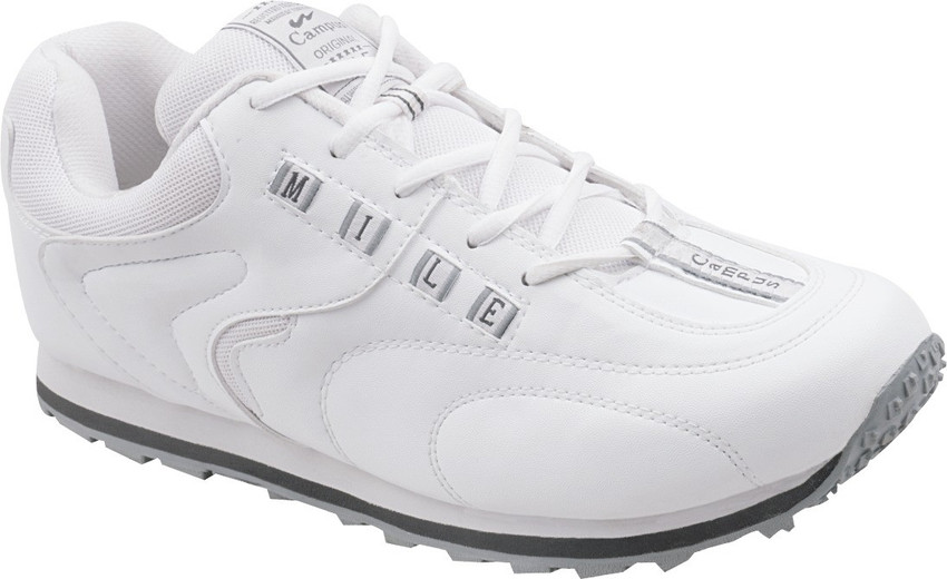 Campus mile white sport shoes clearance