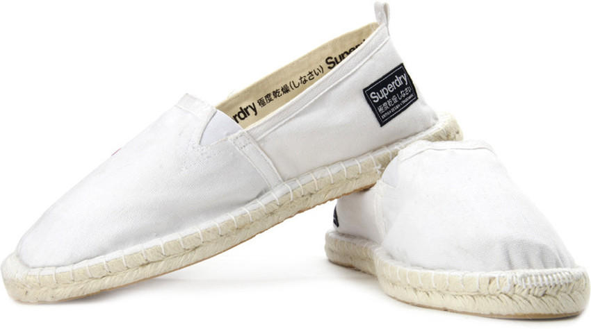 Superdry Super Elastic Espadrilles For Men Buy Optic White Color