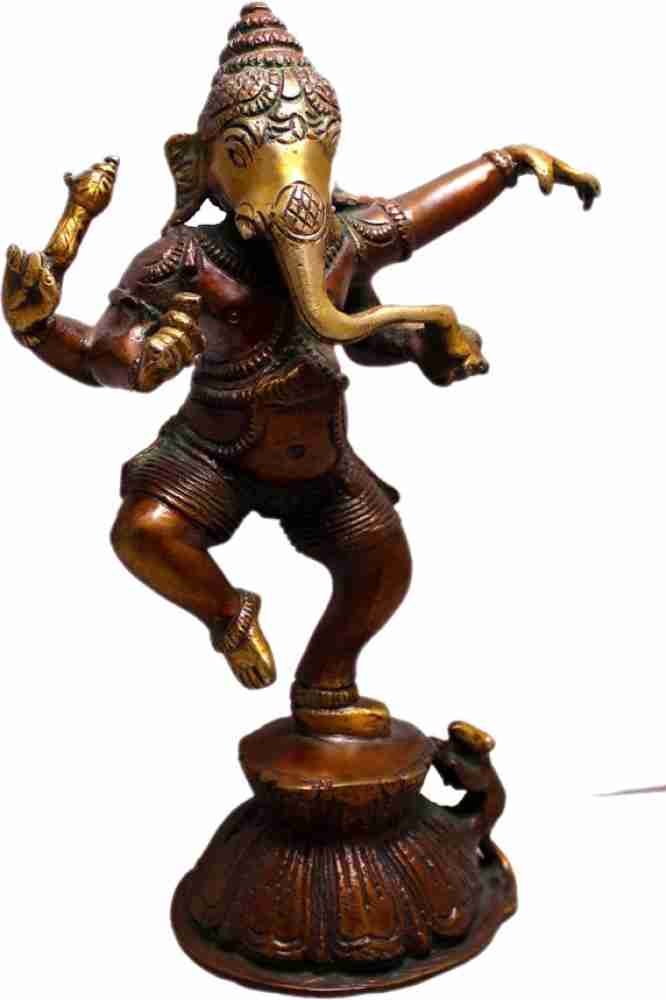 Designer Handmade Brass Dancing Ganesh Idol Online in India