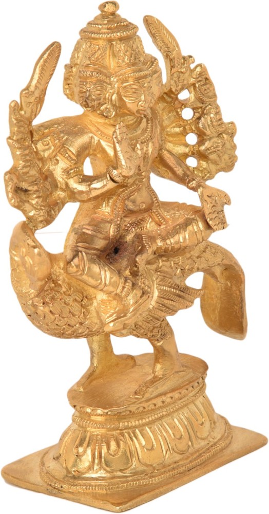 Webelkart Brass Beautiful Dancing Lady Statue, Medium, Gold, 5 Piece