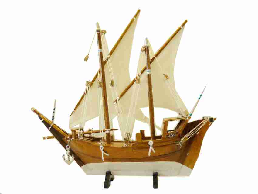 Wondercraft Decorative Wooden Ship/Boat/Uru Decorative Showpiece