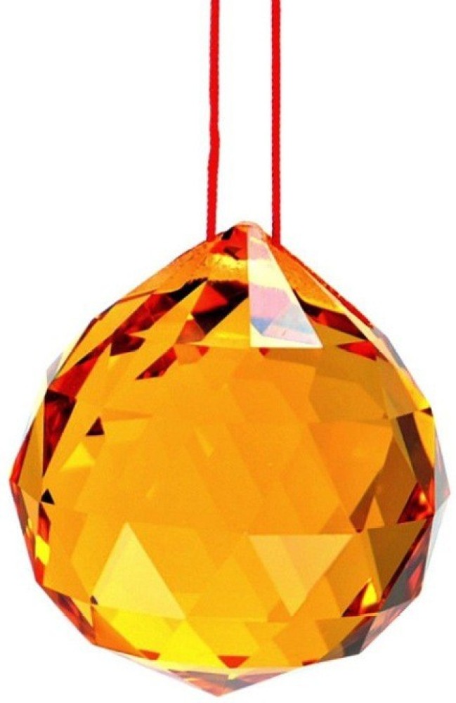 Faceted Crystal Ball 40 Mm Transparent Feng Shui Suncatcher 