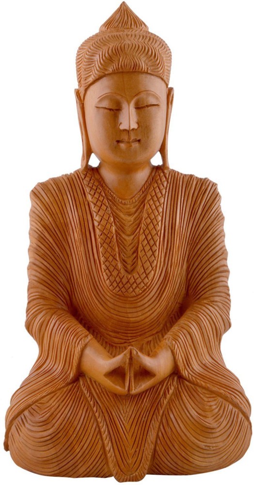 Brass Buddha Statue Large, 58 Cm Big Brass Earth Touching Buddha