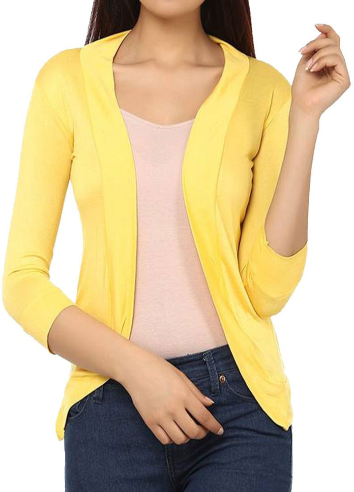 Yellow shrug cardigan new arrivals