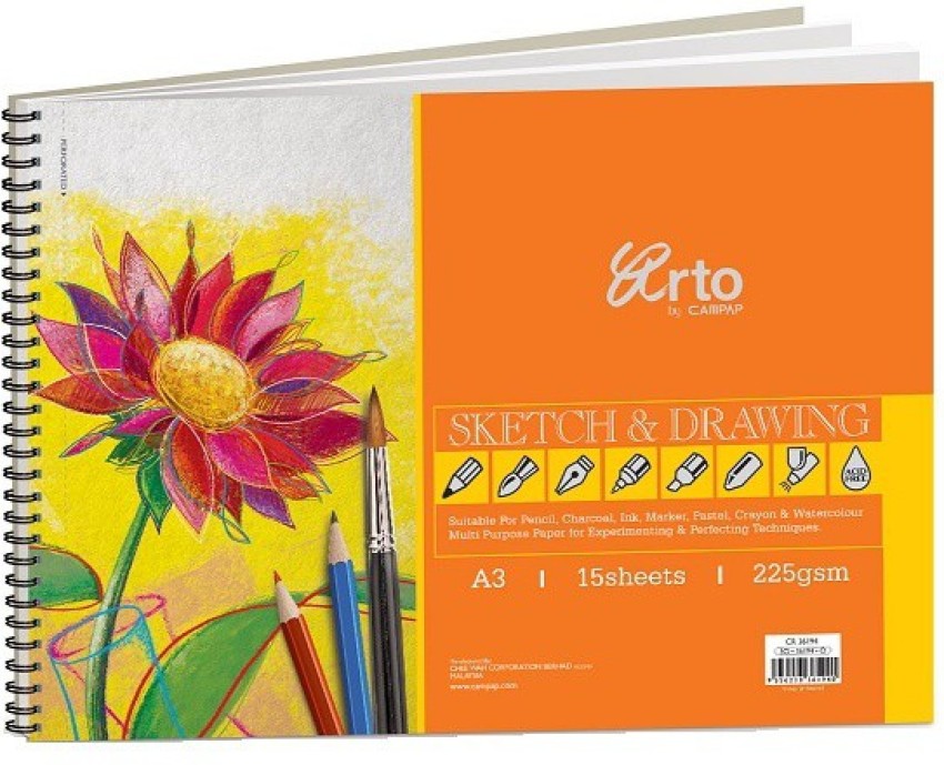 Mancloem A3 Sketch Book/ Drawing Book 30 Sheets in one pack (Pack of 1)  Sketch Pad Price in India - Buy Mancloem A3 Sketch Book/ Drawing Book 30  Sheets in one pack (