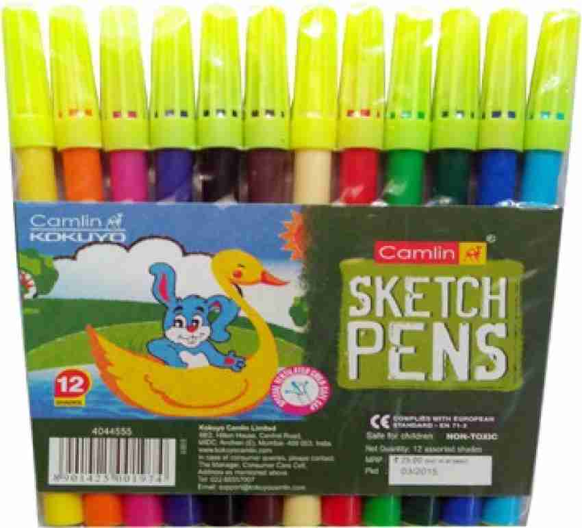 Pulsbery Sketch pen Color For Kids sketch colors for kids  Nib Sketch Pens with Washable Ink - sketch Pen For Kids