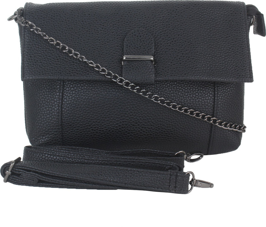 ALVARO CASTAGNINO Black Sling Bag UID102 Black Price in India Flipkart