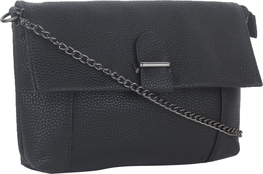ALVARO CASTAGNINO Black Sling Bag UID102 Black Price in India Flipkart