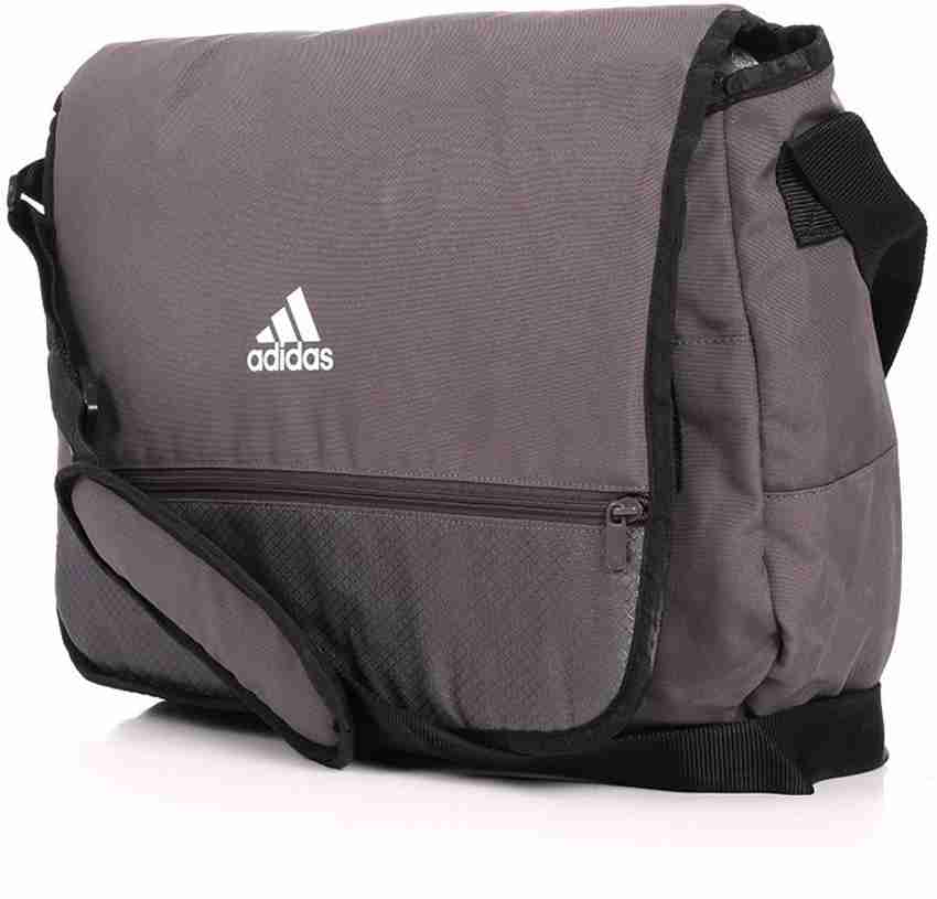 grey adidas man bag