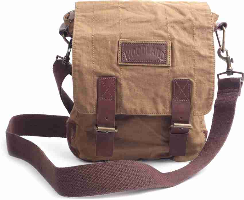 WOODLAND Brown Sling Bag Camel Price in India Flipkart