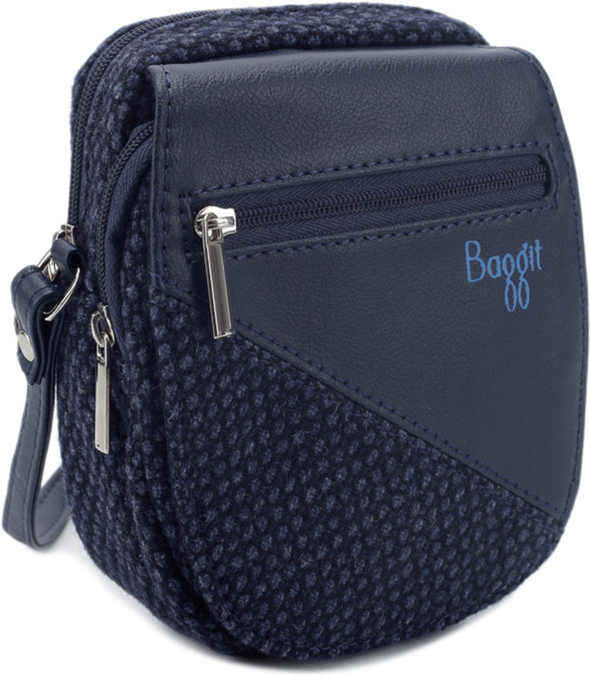 Baggit Blue Sling Bag Mp Dj Burberry Navy Blue Price in India