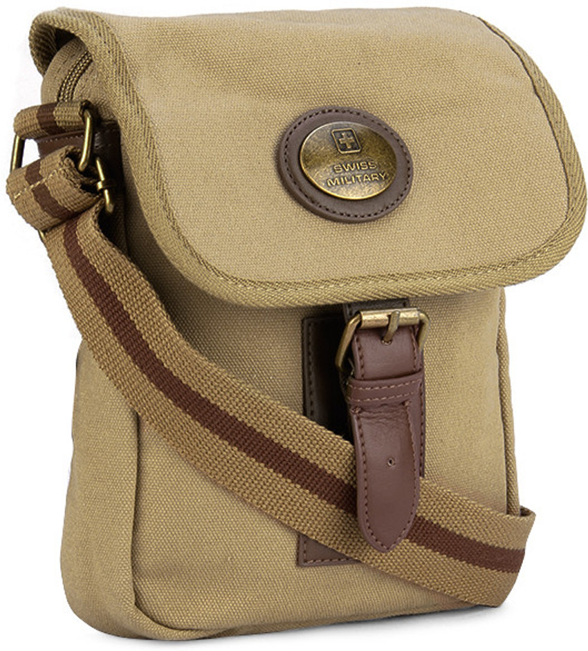 SWISS MILITARY Beige Sling Bag Beige Price in India Flipkart