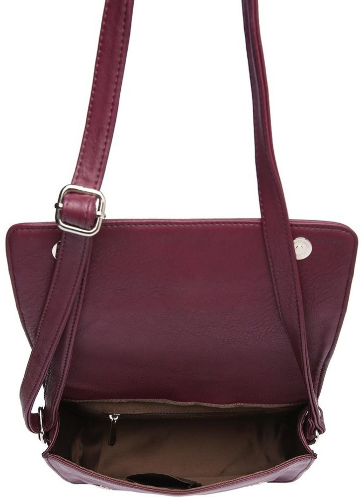 Haute Curry By Shoppers Stop Maroon Sling Bag Bow Maroon Price in India Flipkart