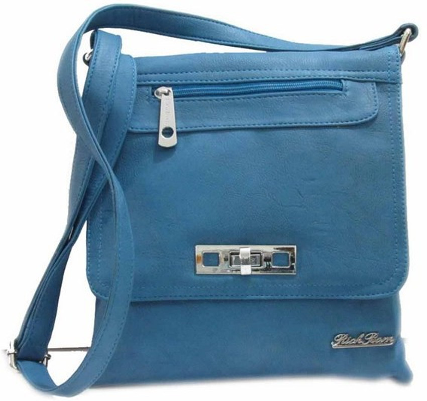 Rich Born Blue Sling Bag Richborn 10501B Blue Price in India Flipkart